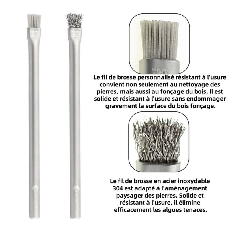 ZooVenture Brosse A Algues En Acier Inoxydable 304 Pour Aquarium