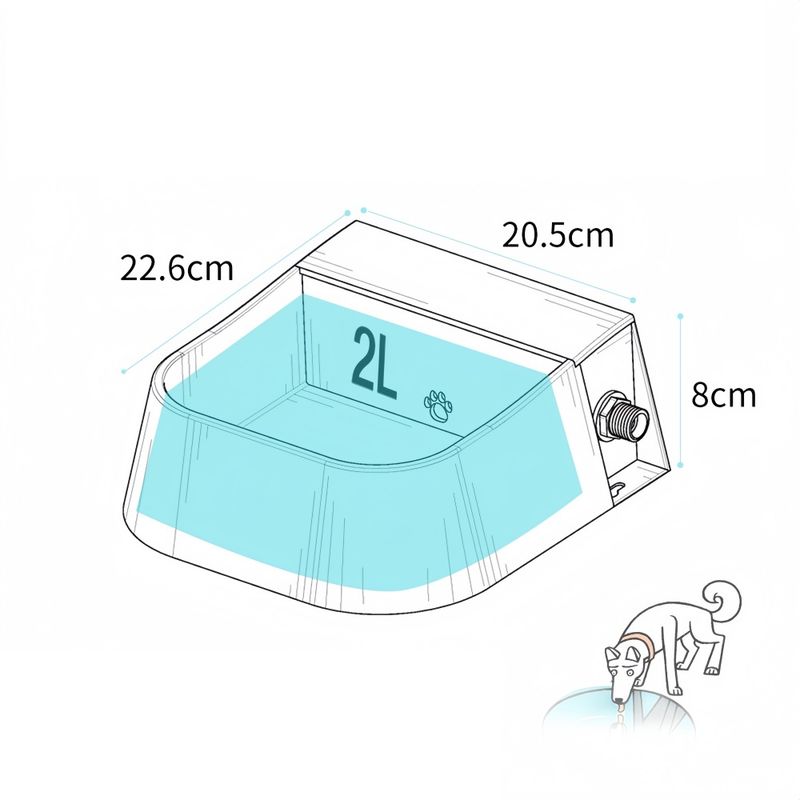 FurryFusion Fontaine à eau automatique pour animaux de compagnie