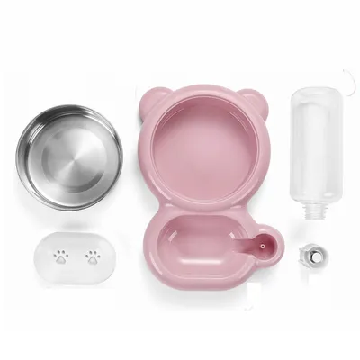 UAMLY Eau potable pour chat et bol en acier inoxydable