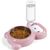 UAMLY Eau potable pour chat et bol en acier inoxydable