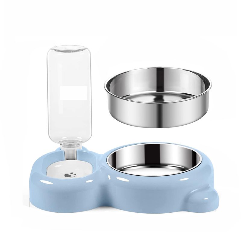 UAMLY Eau potable pour chat et bol en acier inoxydable