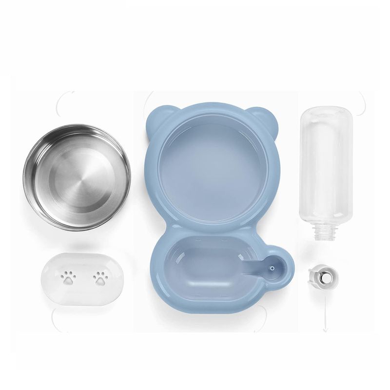 UAMLY Eau potable pour chat et bol en acier inoxydable