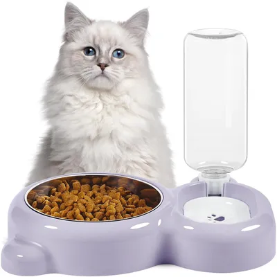 UAMLY Katzen-Trinksystem mit Edelstahlnapf