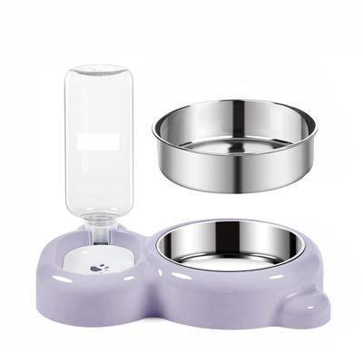 UAMLY Eau potable pour chat et bol en acier inoxydable
