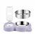 UAMLY Eau potable pour chat et bol en acier inoxydable