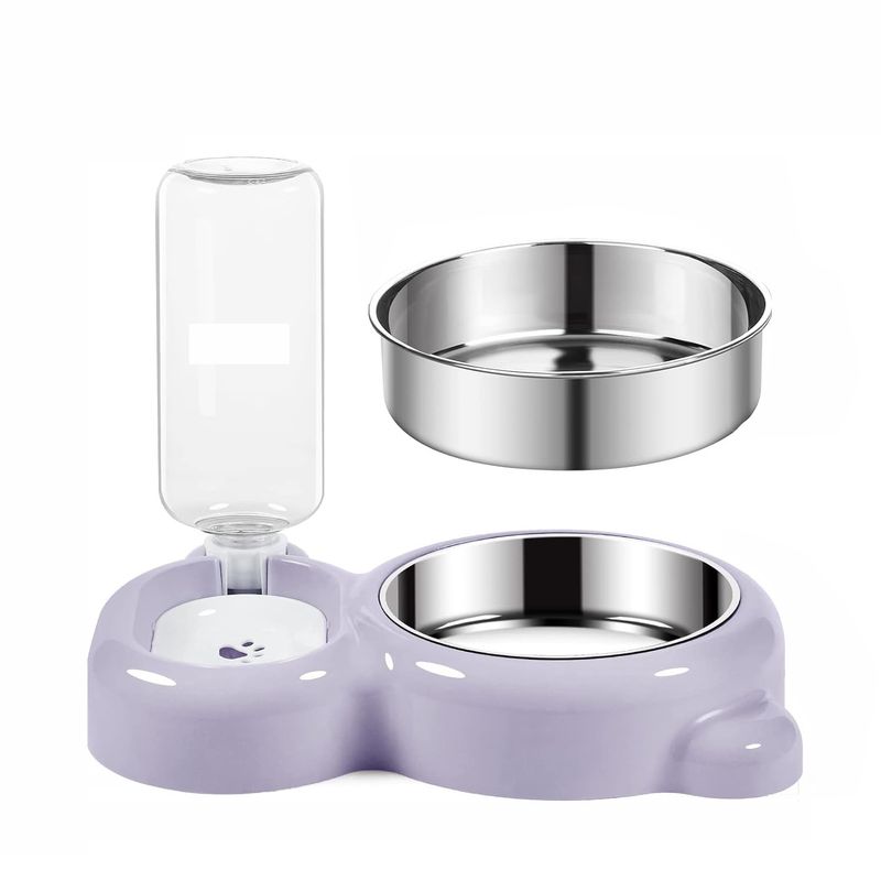 UAMLY Eau potable pour chat et bol en acier inoxydable