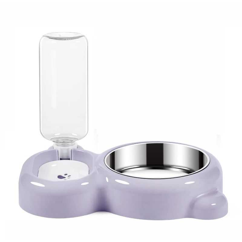 UAMLY Eau potable pour chat et bol en acier inoxydable