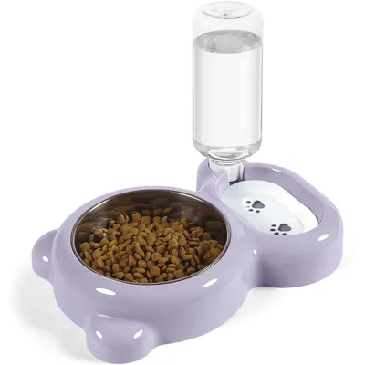 UAMLY Agua para gatos y cuenco de acero inoxidable