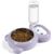 UAMLY Eau potable pour chat et bol en acier inoxydable