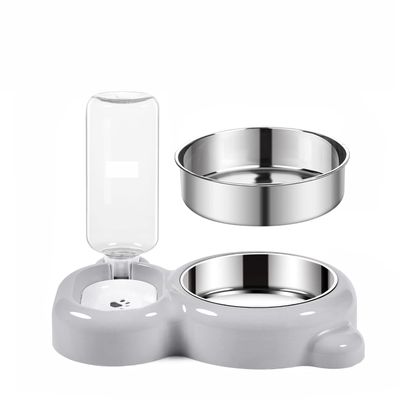 UAMLY Eau potable pour chat et bol en acier inoxydable