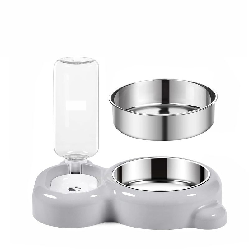 UAMLY Eau potable pour chat et bol en acier inoxydable