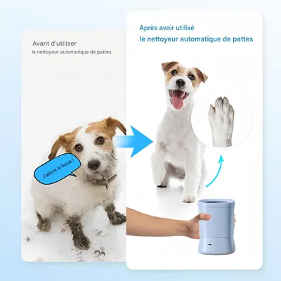 IntiMeg Tasse de lavage électrique des pattes pour animaux de compagnie