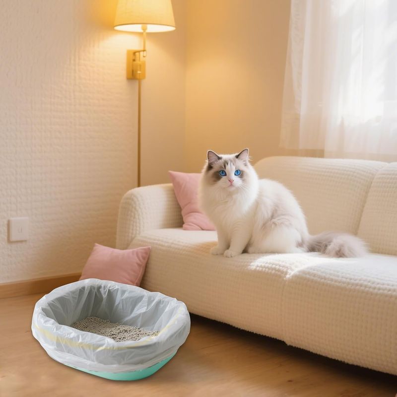 UAMLY Sacs à litière pour chat avec cordon de serrage