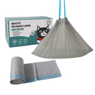 IntiMeg Sacs à déchets pour litière pour chat intelligente, 100 pièces IntiMeg Sacs à déchets pour litière pour chat intelligente, 100 pièces