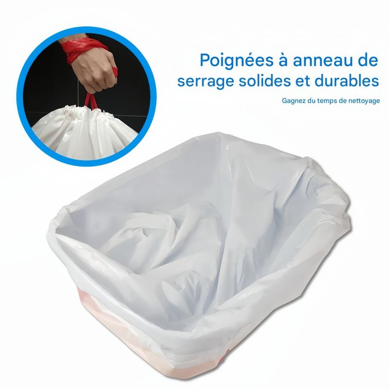 FurryFusion Sacs de litière pour bac à litière pour chats