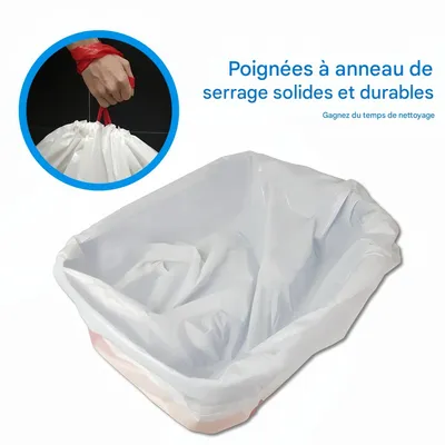 FurryFusion Sacs de litière pour bac à litière pour chats