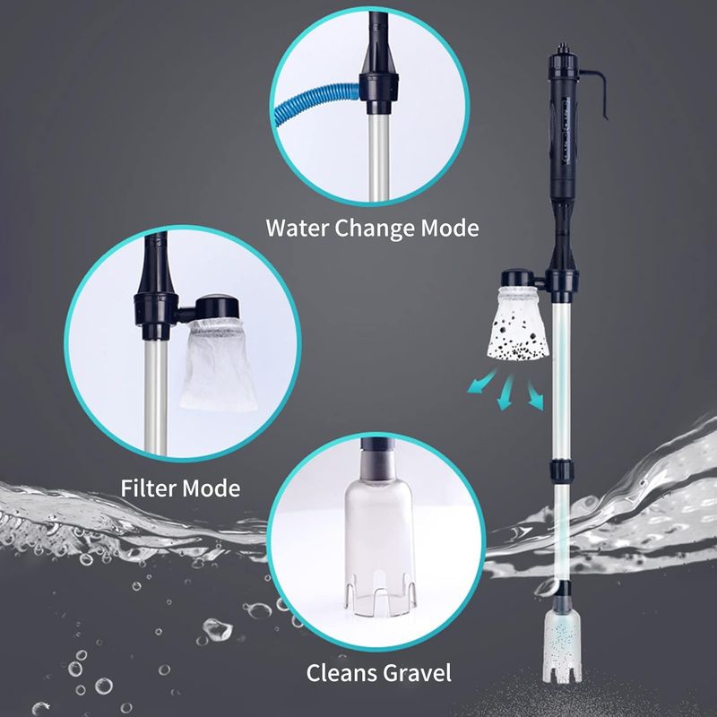 Nettoyeur électrique à gravier pour aquarium