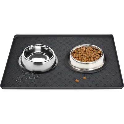 UAMLY Tapis en silicone pour chien pour la nourriture et l'eau