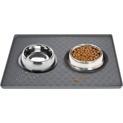 UAMLY Tapis en silicone pour chien pour la nourriture et l'eau UAMLY Tapis en silicone pour chien pour la nourriture et l'eau
