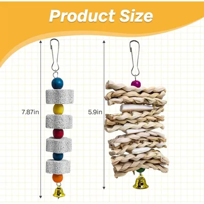ZooVenture Deux Jouets Pour Oiseaux