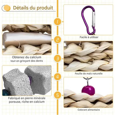 ZooVenture Deux Jouets Pour Oiseaux