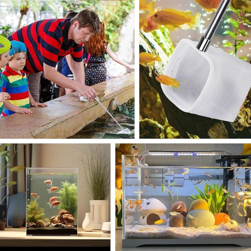 ZooVenture Filet Mini Réglable En Nylon Pour Poissons D'aquarium