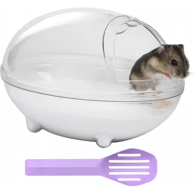 ZooVenture Bandeja de arena transparente para hámsteres