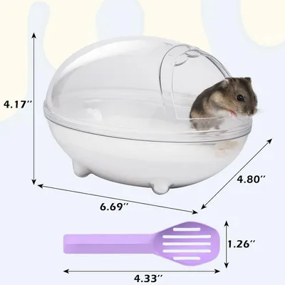 ZooVenture Bac À Sable Transparent Pour Hamster