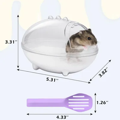 ZooVenture Bac À Sable Transparent Pour Hamster