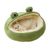 FurryFusion Lit semi-fermé pour chat en forme de grenouille