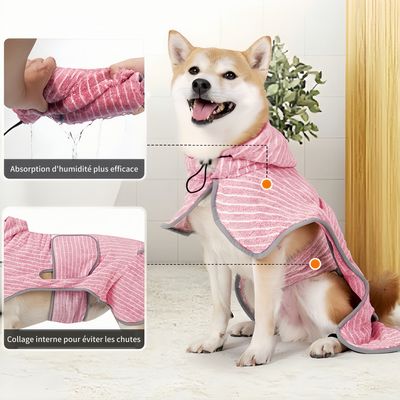 FurryFusion Robe de bain pour grand chien