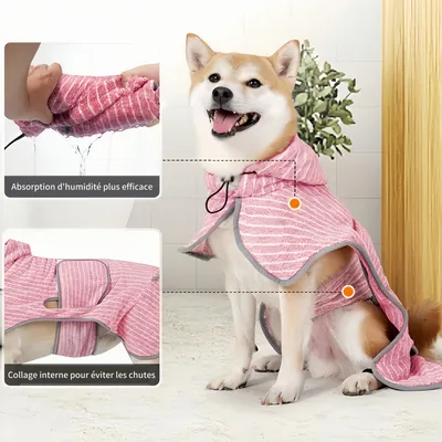 FurryFusion Robe de bain pour grand chien