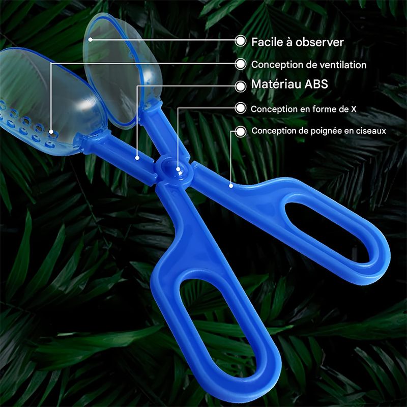 IntiMeg Pinces transparentes pour reptiles