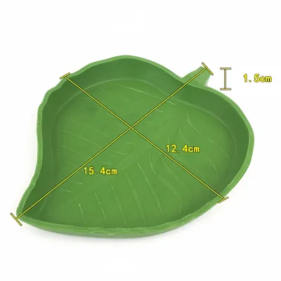 FurryFusion Mangeoire pour petits animaux en forme de feuille