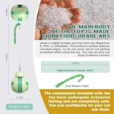 UAMLY Jouet interactif pour chat avec baguette à ressort