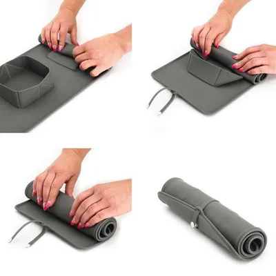 FurryFusion Assiette pour animaux en silicone pliable