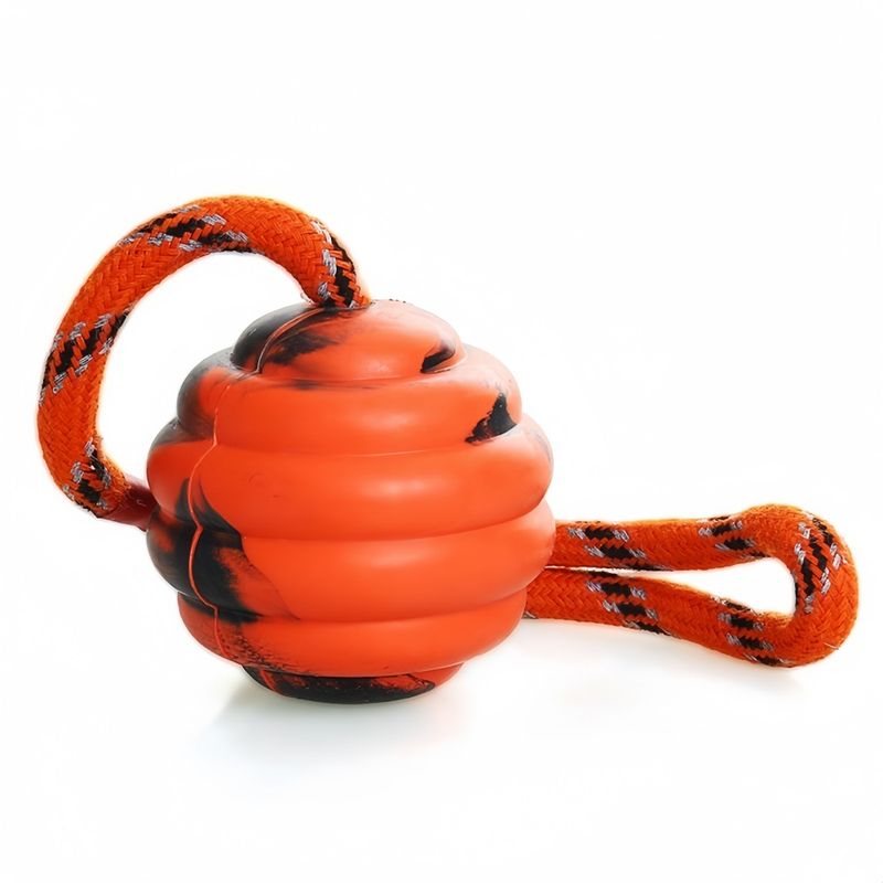 FurryFusion Balle en caoutchouc pour chien
