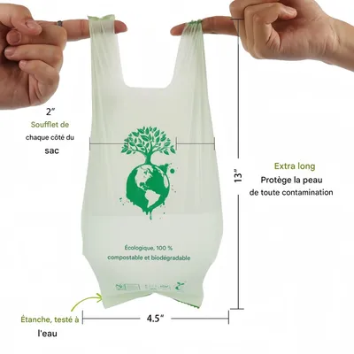 FurryFusion Sacs biodégradables pour crottes de chien