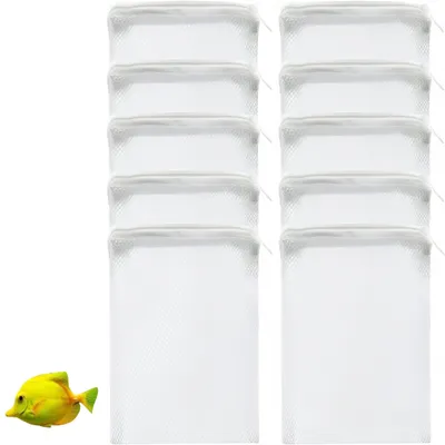 ZooVenture Lot De 10 Sacs Filtrants Réutilisables Pour Aquarium
