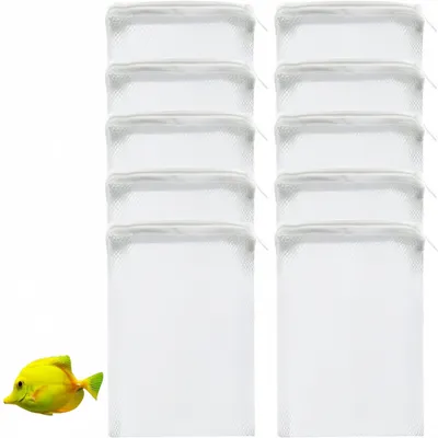 ZooVenture Lot De 10 Sacs Filtrants Réutilisables Pour Aquarium