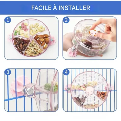 ZooVenture Distributeur Rotatif Et Jouet Pour Oiseaux