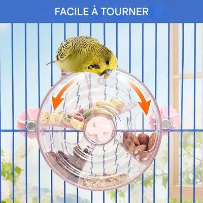 ZooVenture Comedero giratorio para pájaros y juguete