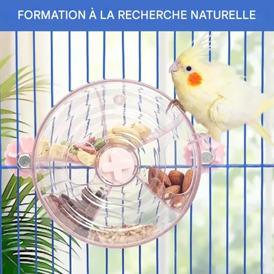 ZooVenture Comedero giratorio para pájaros y juguete