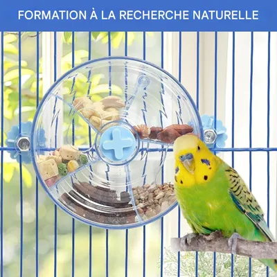 ZooVenture Comedero giratorio para pájaros y juguete