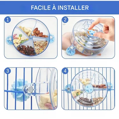 ZooVenture Distributeur Rotatif Et Jouet Pour Oiseaux