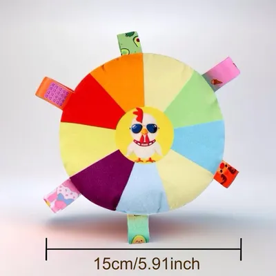 4 Pièces Frisbee Chien, Peluche Freesbee pour Chien, Frisbee Diamètre 15 cm