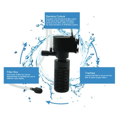 Filtre pour aquarium à poissons de bas niveau