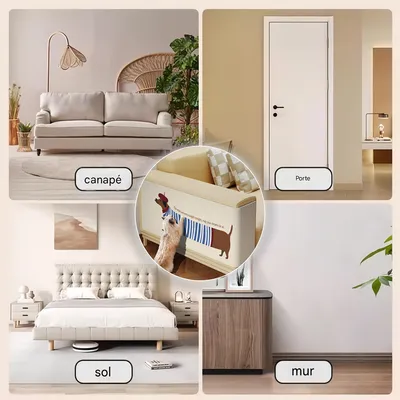 IntiMeg Protecteur anti-griffure en forme pour chat