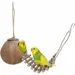 ZooVenture Nid D'oiseau En Noix De Coco Avec Échelle Jouet Pour Oiseaux