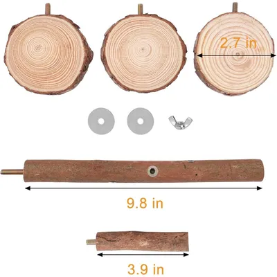 ZooVenture Perchoir En Bois Pour Perroquets Petite Et Moyenne Taille ZooVenture Perchoir En Bois Pour Perroquets Petite Et Moyenne Taille